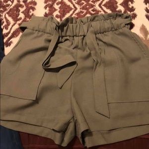 Olive green shorts